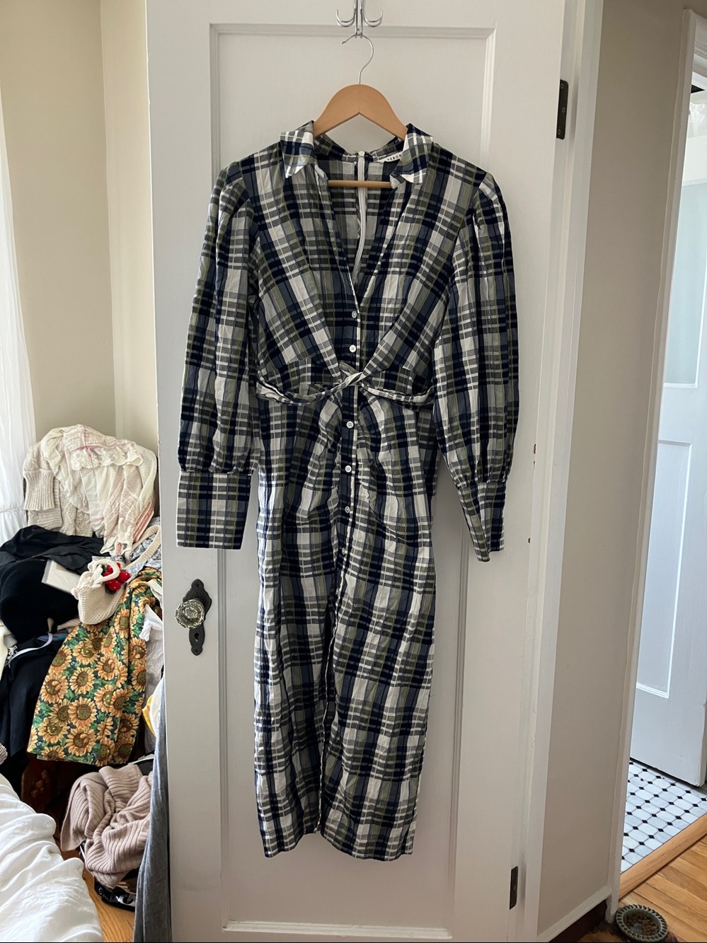 VERONICA BEARD plaid dress - Picture 5 of 8